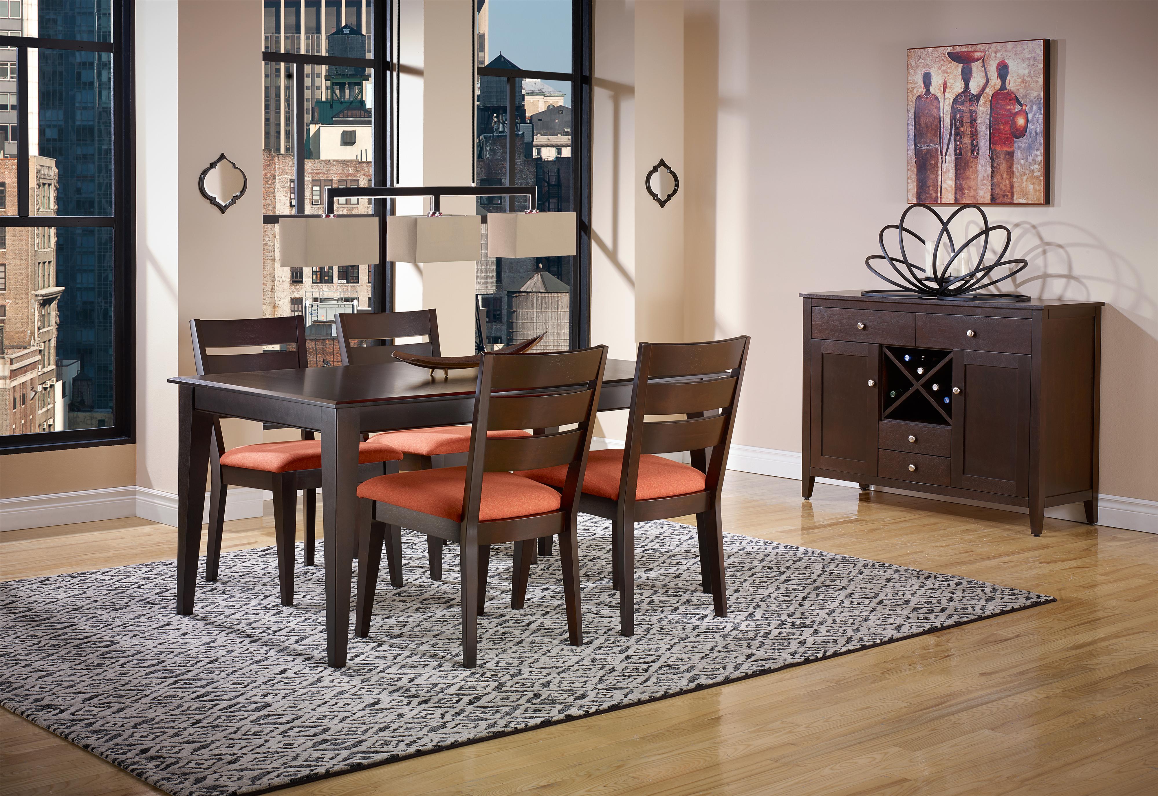 Canadel Gourmet Custom Dining Customizable Rectangular Leg Table with